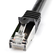 StarTech N6SPAT1MBK Cat6 Patch Cable - Shielded (SFTP) - 1 m, Black LAN / Ethernet Cable Startech