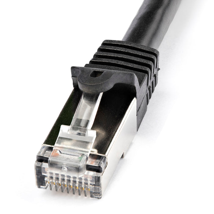 StarTech N6SPAT1MBK Cat6 Patch Cable - Shielded (SFTP) - 1 m, Black LAN / Ethernet Cable Startech