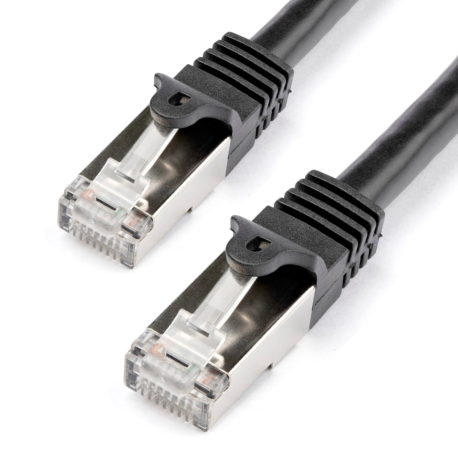 StarTech N6SPAT1MBK Cat6 Patch Cable - Shielded (SFTP) - 1 m, Black LAN / Ethernet Cable Startech