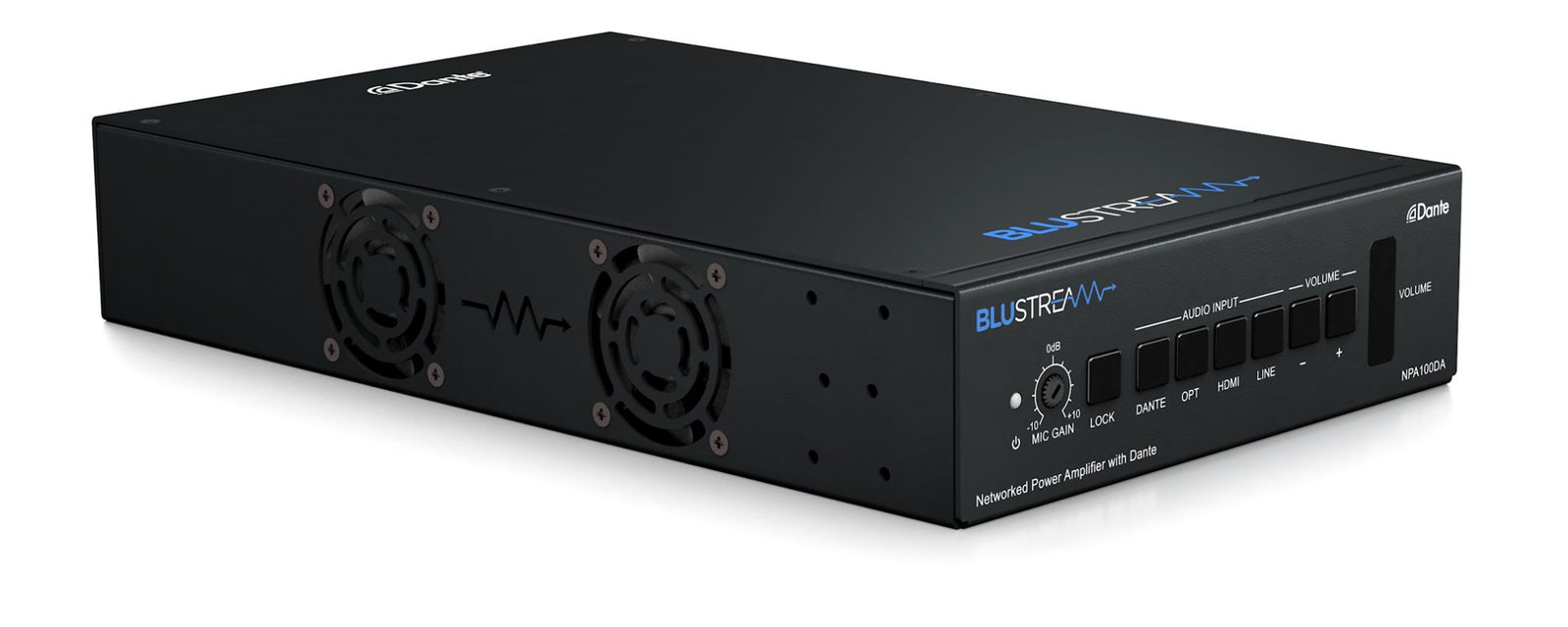 BluStream Networked Power Amplifier with Dante | NPA100DA AV Extender BluStream