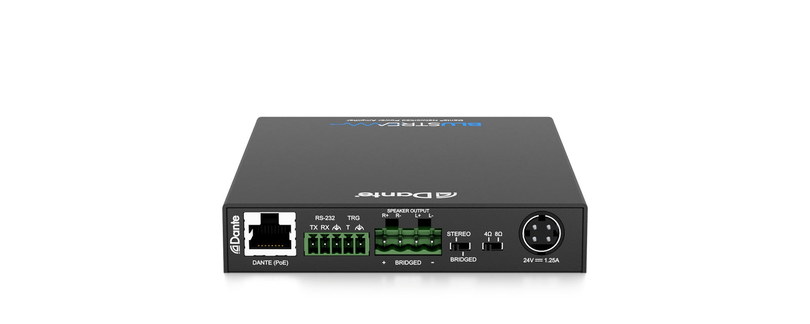 BluStream Networked Power Amplifier with Dante | NPA20DA Audio Amplifier BluStream