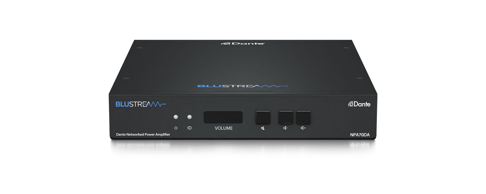 BluStream Networked Power Amplifier with Dante | NPA70DA Audio Amplifier BluStream