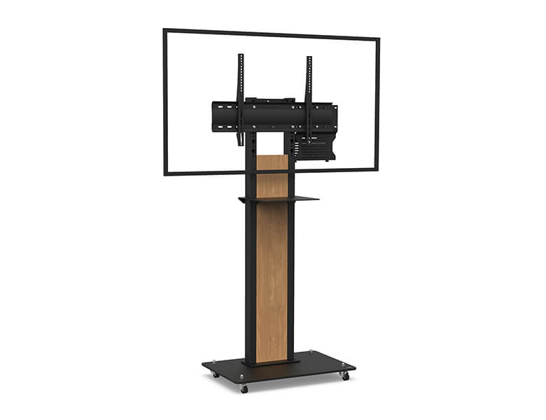 Axeos OBOX Single Screen Stand On Castors For 40" to 60" Screen Floor Stand Axeos