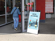 Moove 43" Portable Outdoor Digital Android Battery A-Boards Freestanding Digital Signage Display ScreenMoove