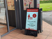 Moove 43" Portable Outdoor Digital Android Battery A-Boards Freestanding Digital Signage Display ScreenMoove