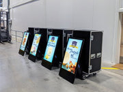 Moove 43" Portable Outdoor Digital Android Battery A-Boards Freestanding Digital Signage Display ScreenMoove
