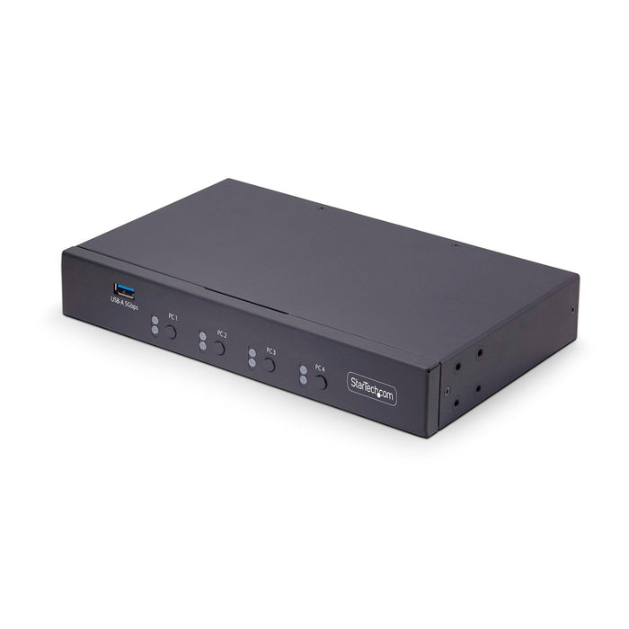 StarTech 4-Port KM Switch with Mouse Switching, USB Switch for Keyboard/Mouse | P4A20132-KM-SWITCH Switches Startech