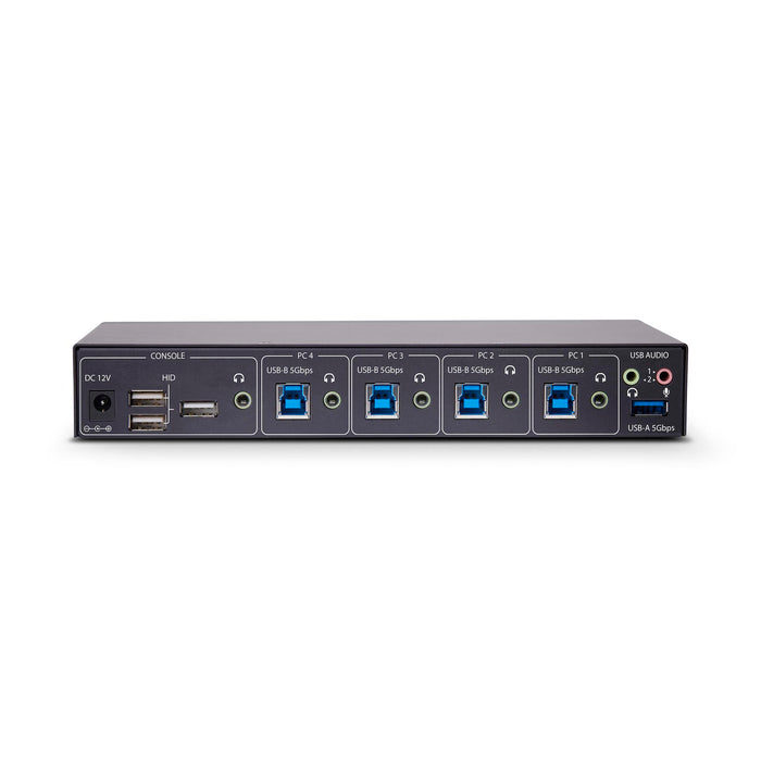 StarTech 4-Port KM Switch with Mouse Switching, USB Switch for Keyboard/Mouse | P4A20132-KM-SWITCH