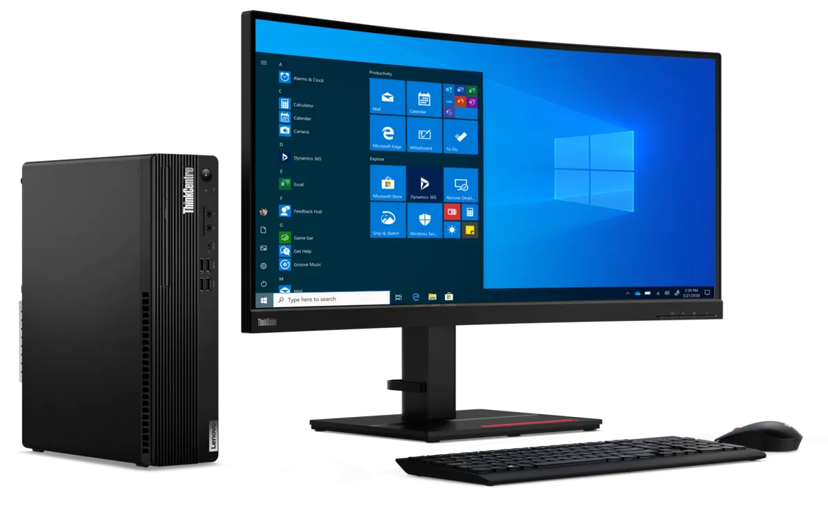 Lenovo ThinkCentre M75s Ryzen™ 5 5600G 8GB RAM 256GB SSD Windows 11 Pro SFF PC | 11R80043UK Desktop PC Lenovo