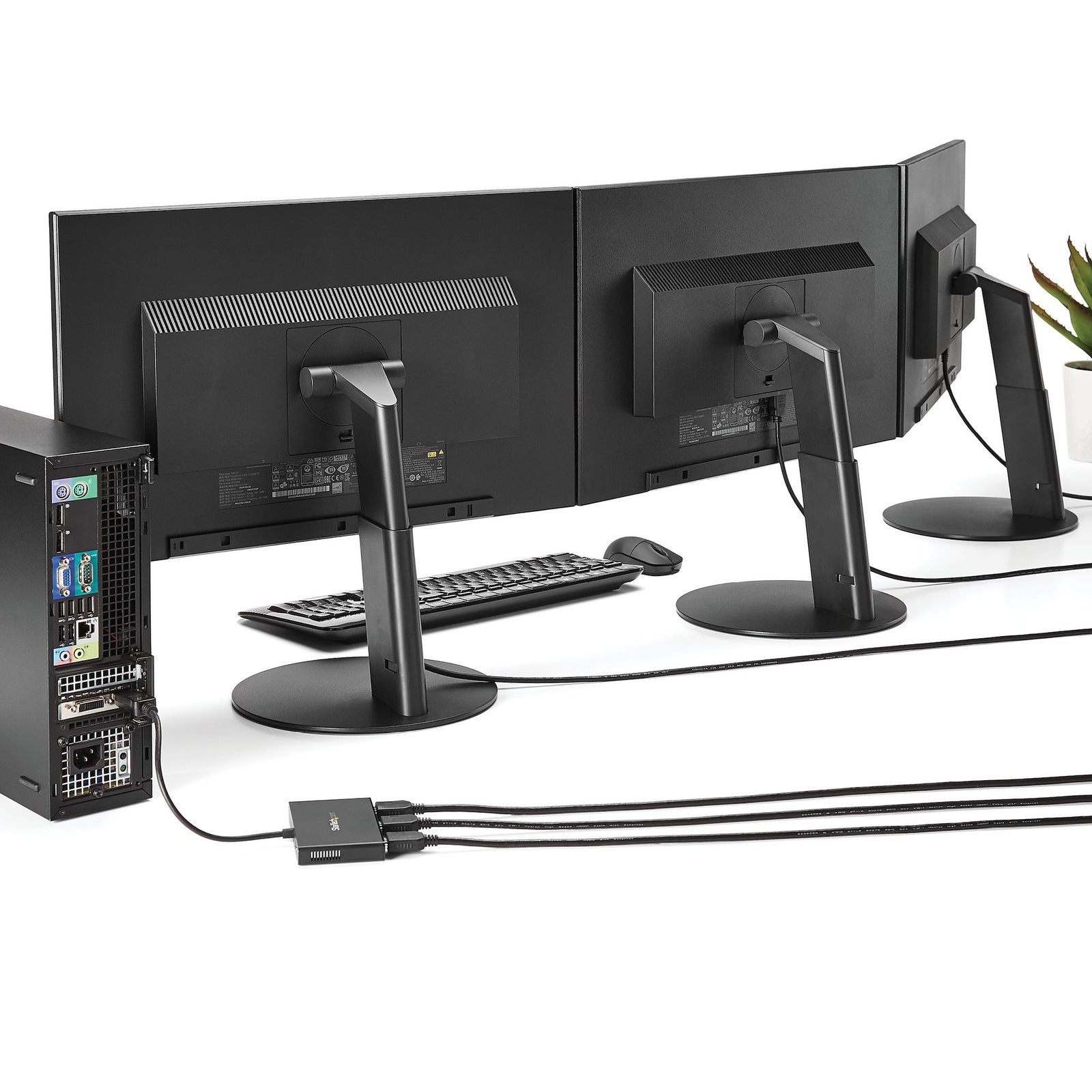 Startech 3-Port Multi Monitor Adapter - Mini DisplayPort to HDMI MST Hub | MSTMDP123HD Splitter Startech