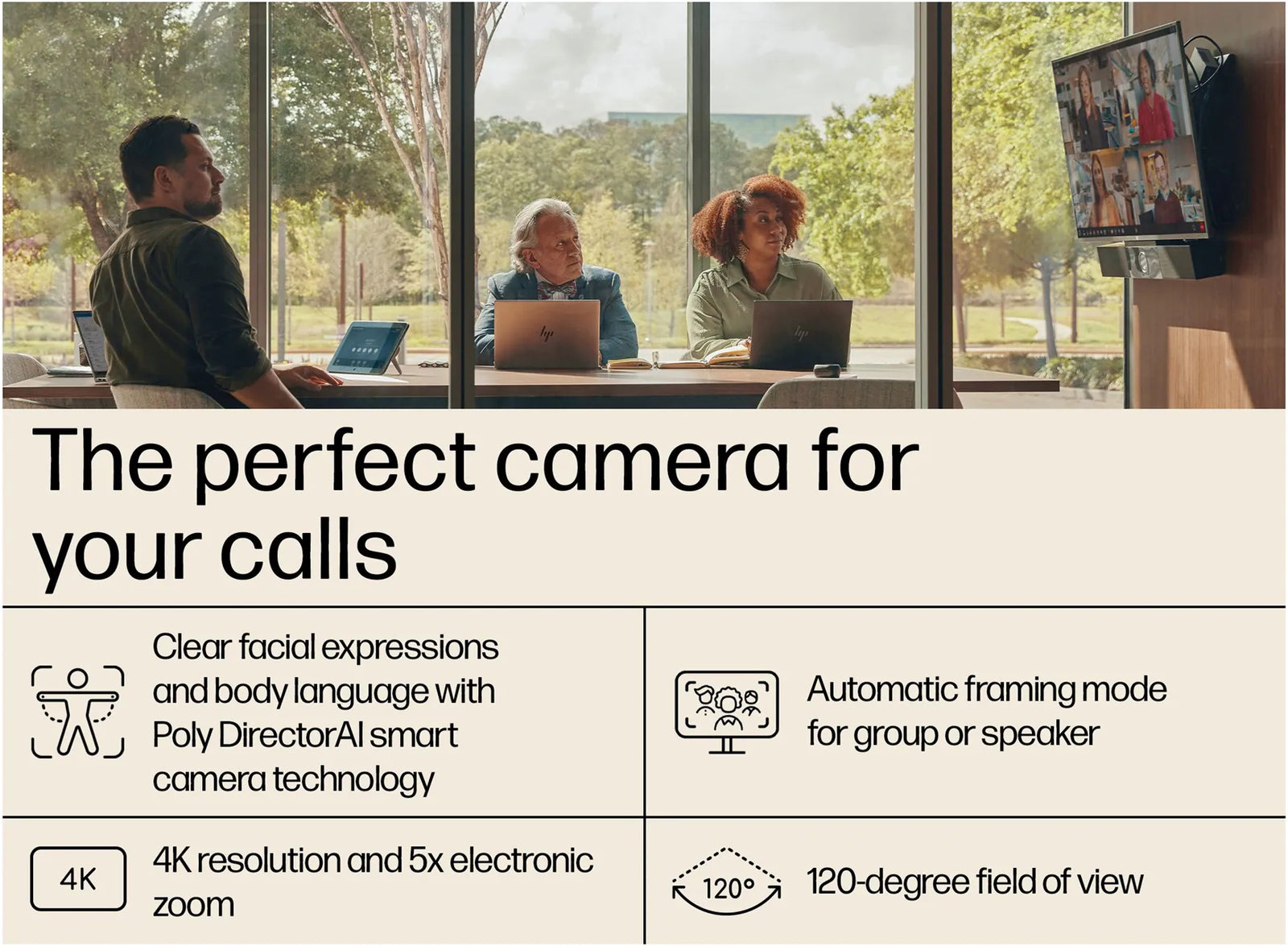 POLY Studio USB Video Bar | 842D4AA#ABU Video Conferencing System Poly