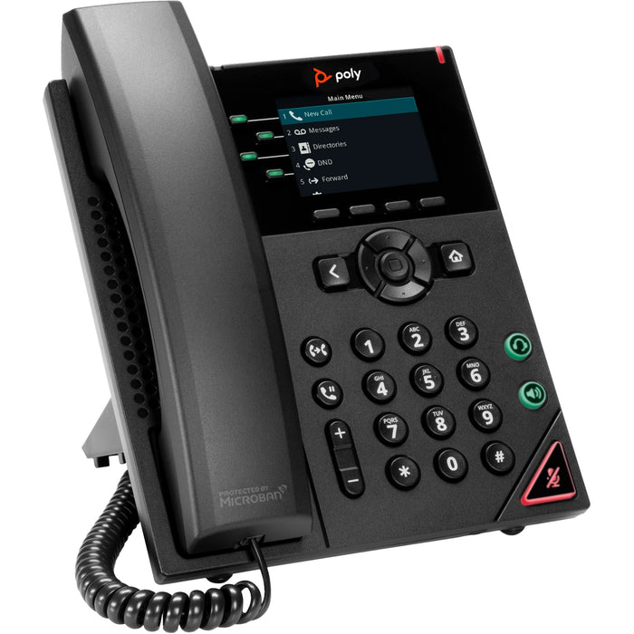 Poly VVX 250 4-Line IP Phone and PoE-enabled | 89B62AA#AC3