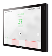 Crestron 7 in. Room Scheduling Touch Screen, Black Smooth, Includes One TSW-770-LB-B-S Light Bar | TSS-770-B-S-LB KIT Meeting Room Display Crestron