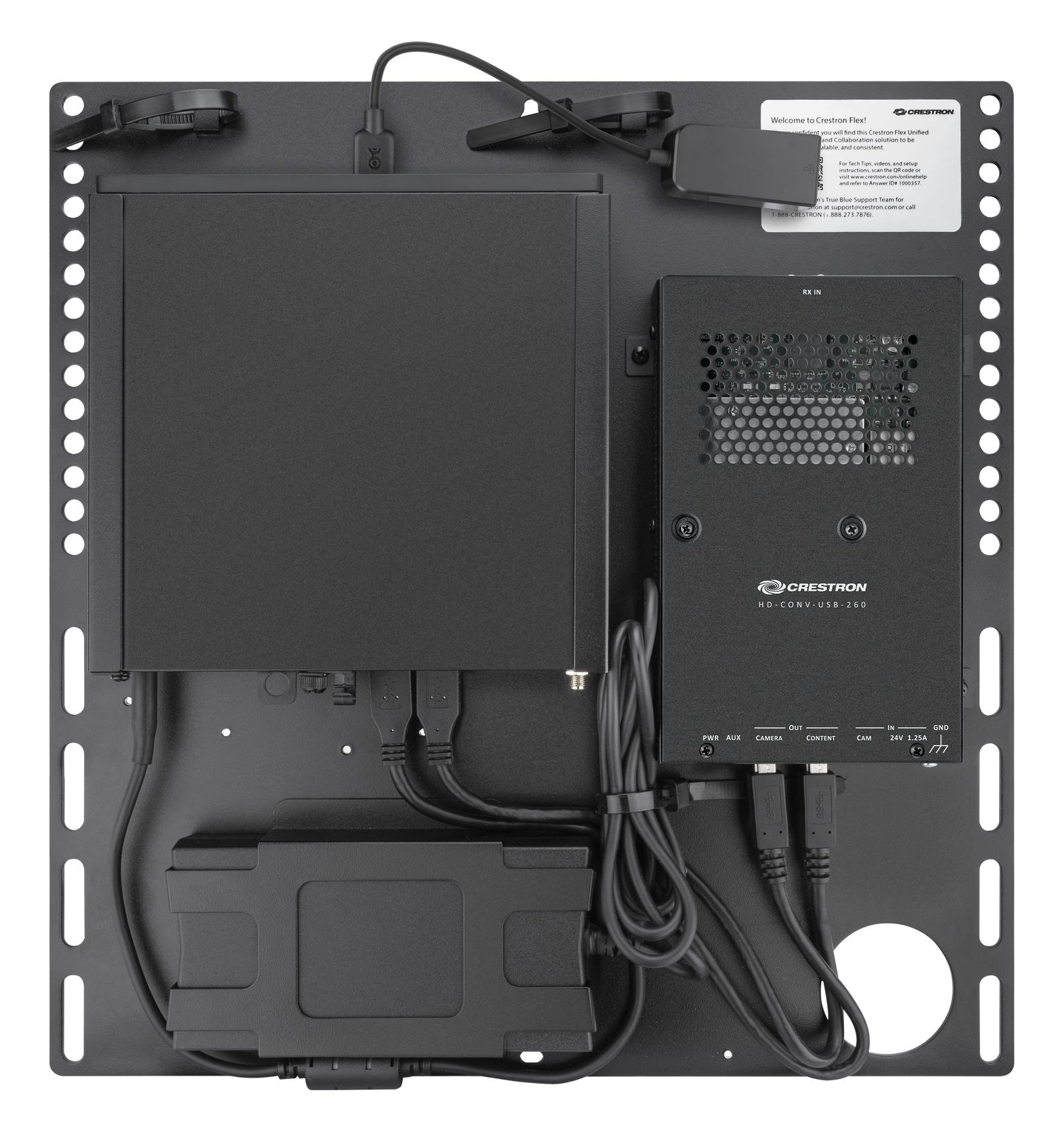 Crestron Flex Advanced Small Room Conference System with Jabra® PanaCast® 50 Video Bar and Wall Mounted Control Interface for Microsoft Teams® Rooms | UC-BX31-T-WM Video Conferencing System Crestron