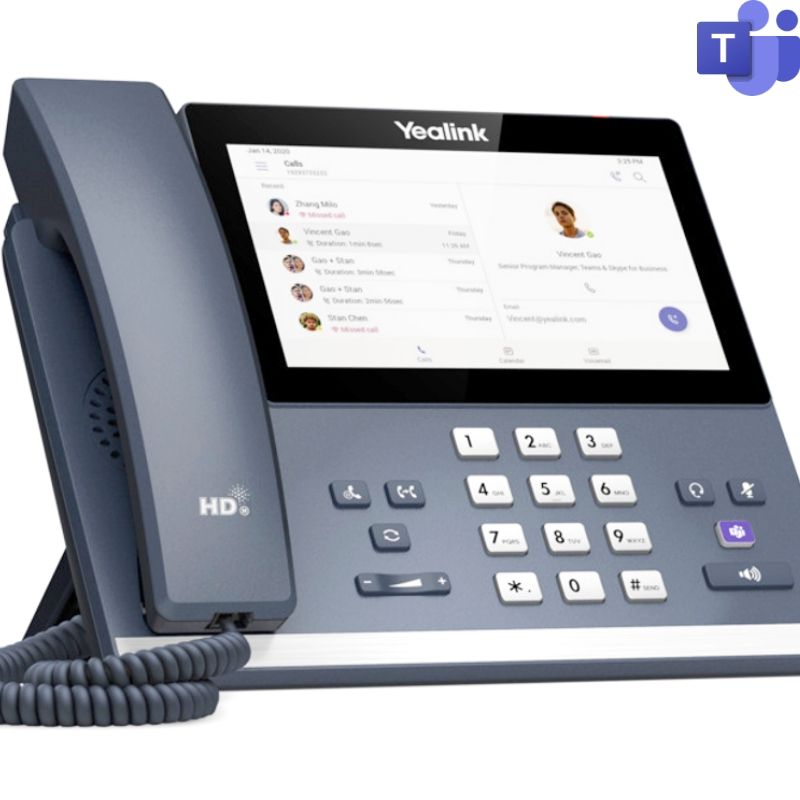 Yealink MP56 Teams Edition Mid-level Android 12.0-Powered Desk Teams Phone For Office Workers Audio Conferencing System Yealink