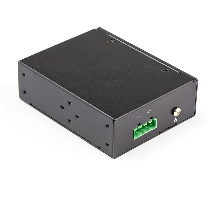 StarTech Industrial Gigabit Ethernet PoE Injector - 30W 802.3at PoE+ Midspan 48V-56VDC DIN Rail Power Over Ethernet Injector Adapter | POEINJ30W Adapter / Converter Startech