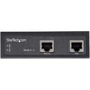 StarTech Industrial Gigabit Ethernet PoE Injector - 30W 802.3at PoE+ Midspan 48V-56VDC DIN Rail Power Over Ethernet Injector Adapter | POEINJ30W Adapter / Converter Startech