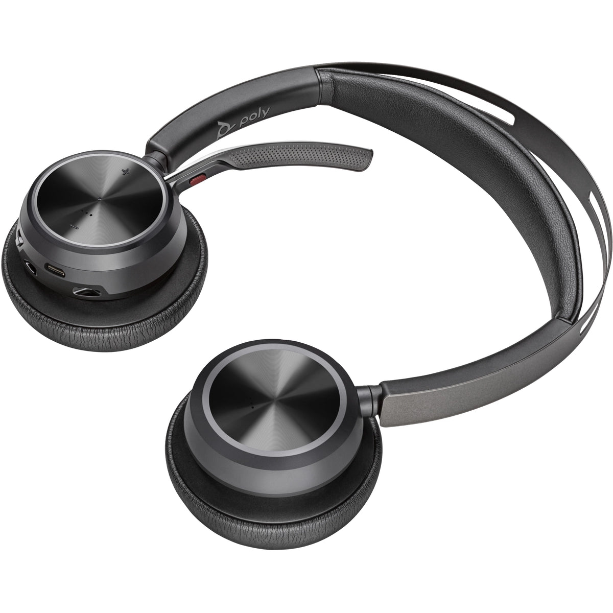 Poly Voyager Focus 2 Wired/Wireless On-ear Stereo Headset Black | 76U47AA Headset Poly