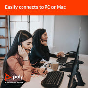 Poly Blackwire 3210 Wired Black Headset Headset Poly