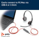Poly Blackwire C3225 USB-C w/USBC/A Retail Headset