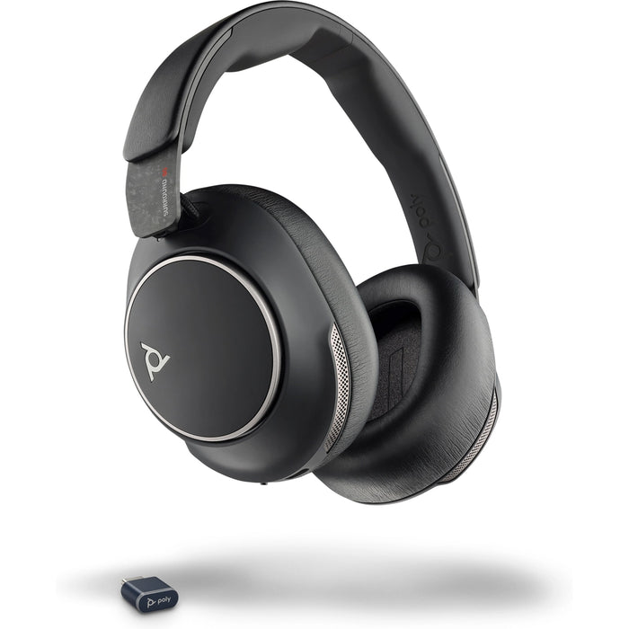 Poly Voyager Surround 80 UC Wireless Over-the-ear Stereo Headset Black | 8G7T9AA Headset Poly