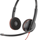 Poly Blackwire 3220 Wired Black Headset Headset Poly