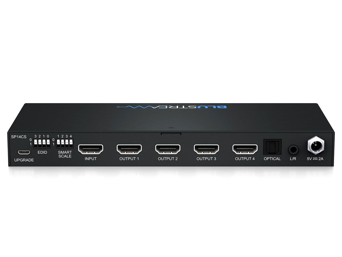 BluStream 4-Way 4K HDMI 2.0 HDCP 2.2 Splitter | SP14CS Splitter BluStream