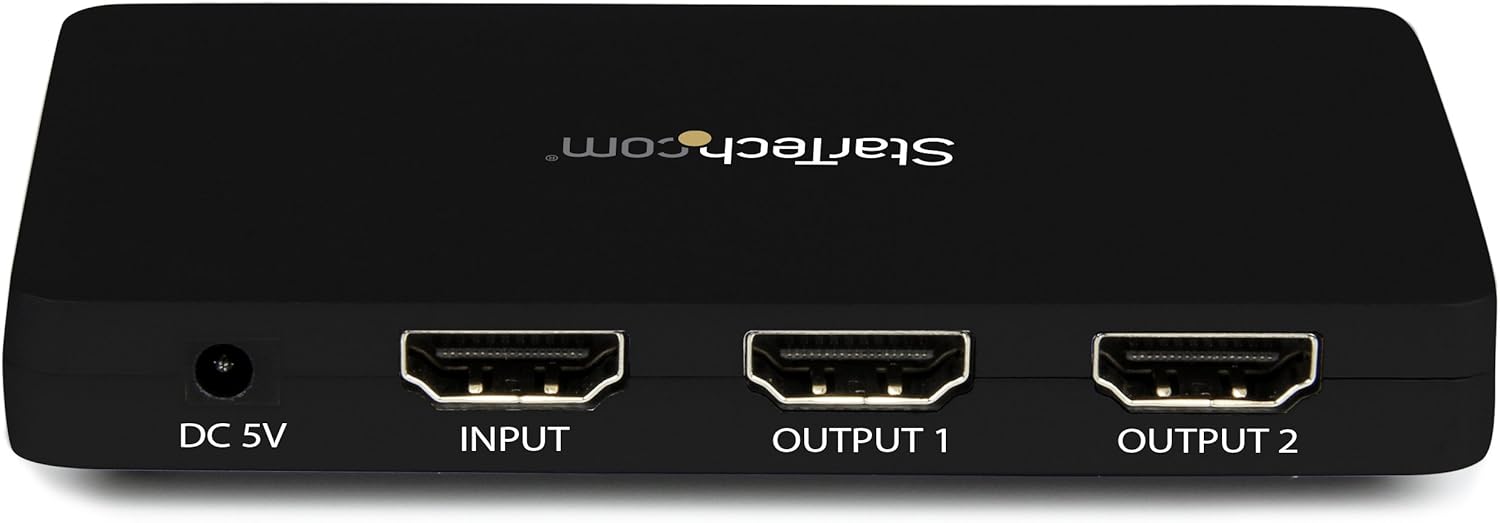 Startech 4K HDMI 2-Port Video Splitter with Solid Aluminum Housing | ST122HD4K Splitter Startech