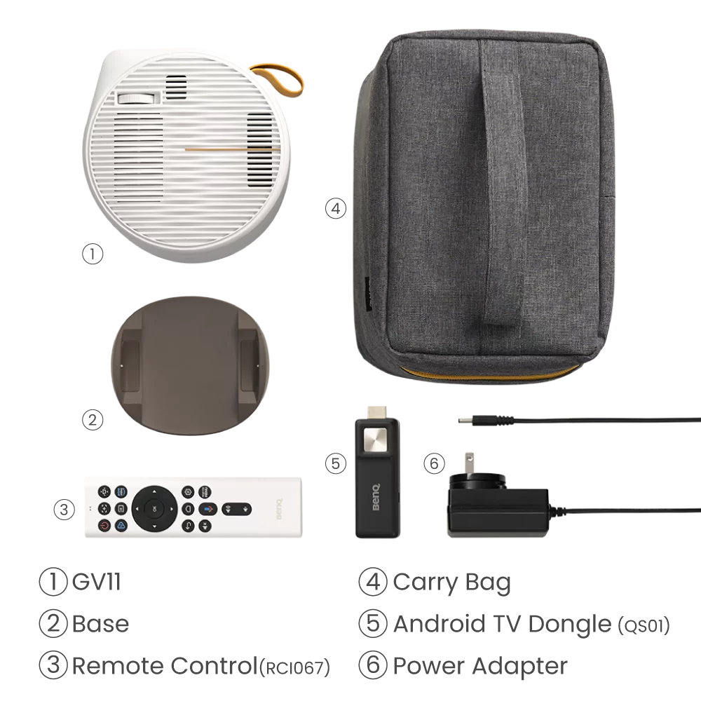 BenQ GV11/9H.JR377.59E Portable Projector - 200 Lumens Projector BenQ