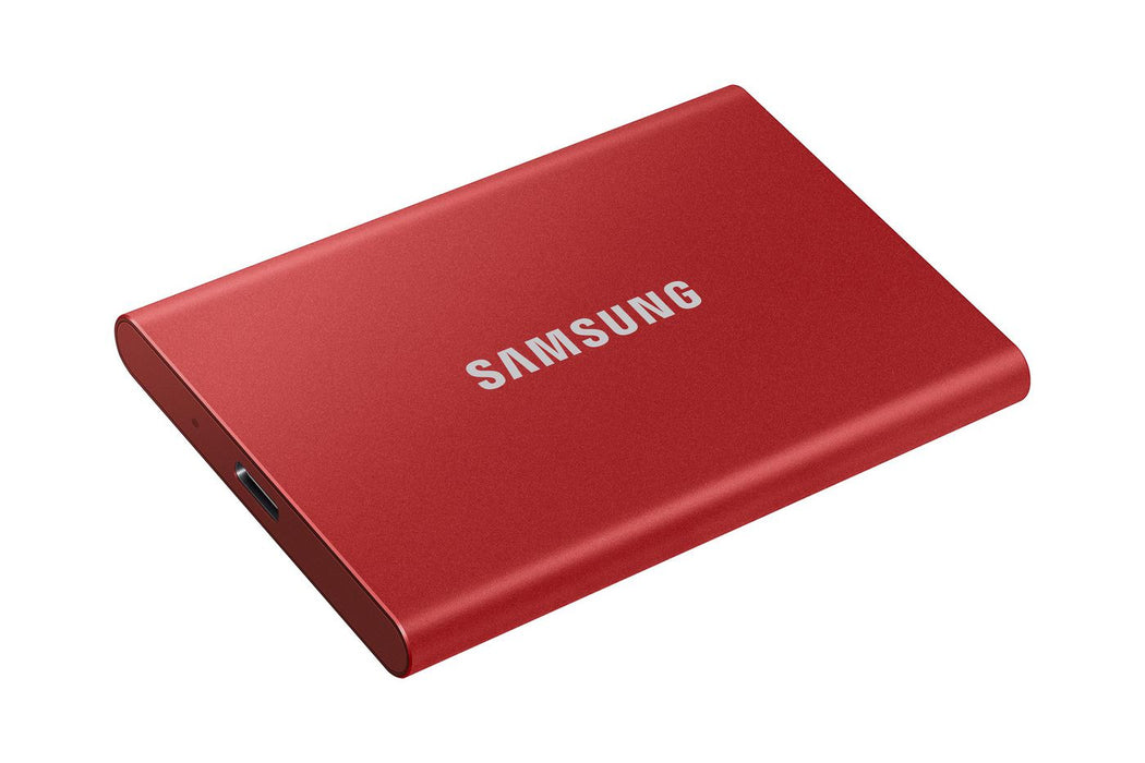 Samsung USB 3.2 T7 1 TB Portable Solid State Drive Red | MU-PC1T0R/WW