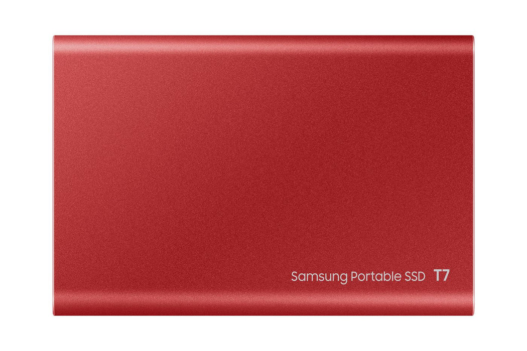 Samsung USB 3.2 T7 1 TB Portable Solid State Drive Red | MU-PC1T0R/WW