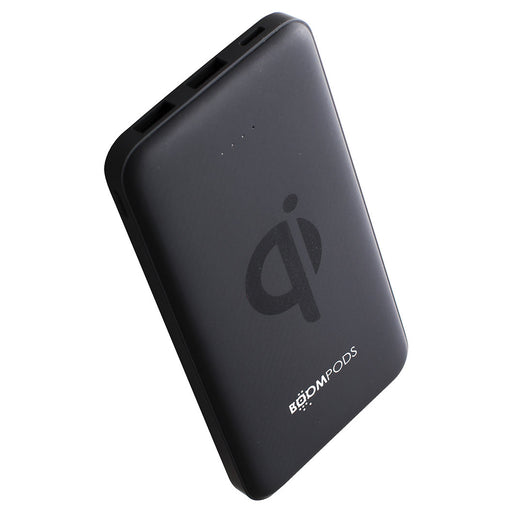 Boompods 10,000mAh Qi Certified Wireless Charging Powerbank | PBQBLK Boompods Power Bank Boompods