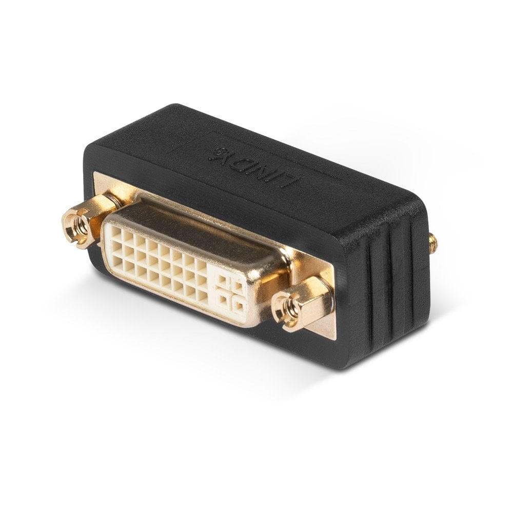 Lindy Premium DVI-D Coupler, Male to Female | 41098 Adapter / Converter Lindy