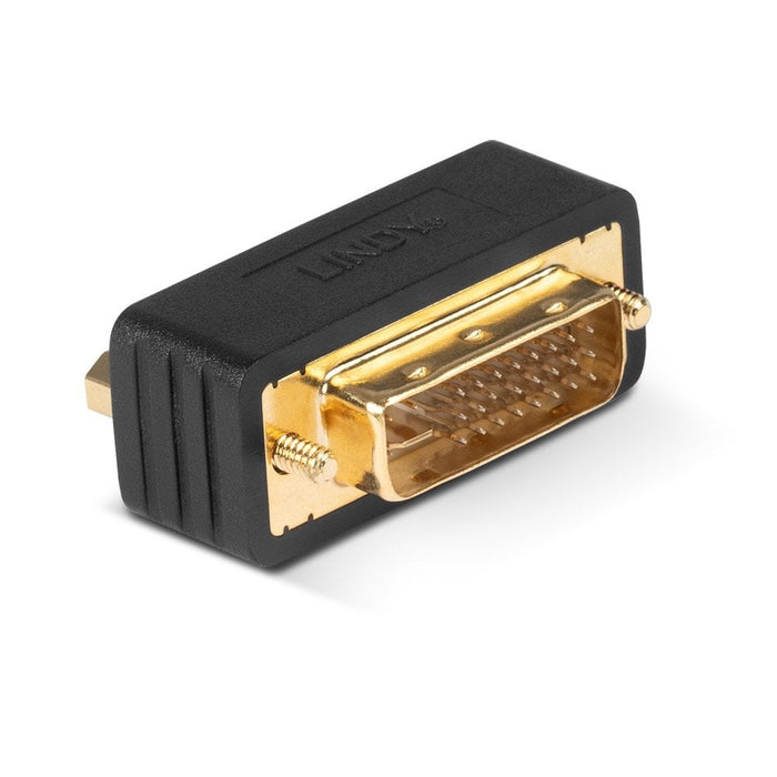 Lindy Premium DVI-I Coupler, Male to Female | 41099 Cable Gender Changers Lindy