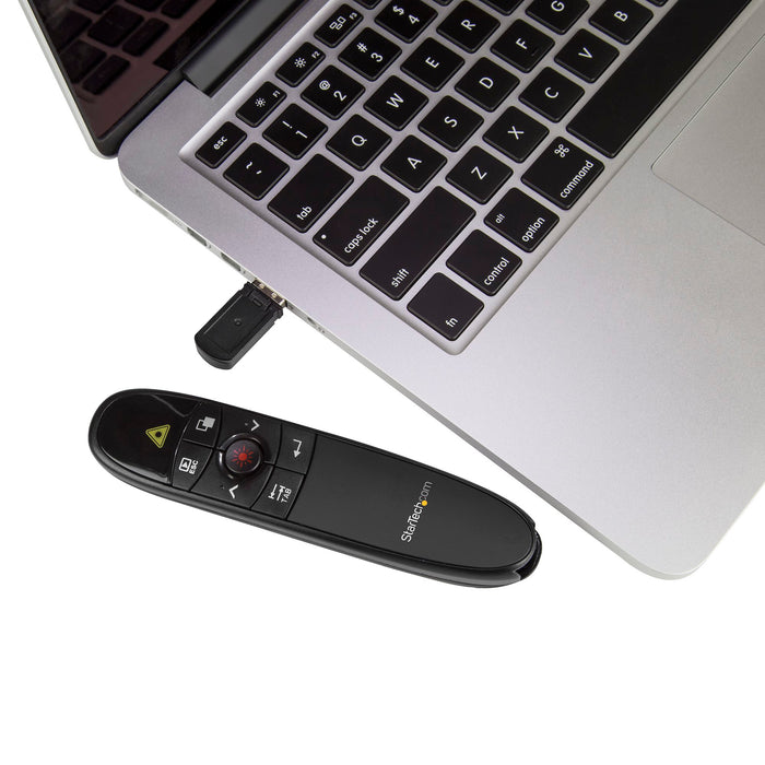 StarTech 27m Wireless Presentation Remote with Red Laser Pointer | PRESREMOTE