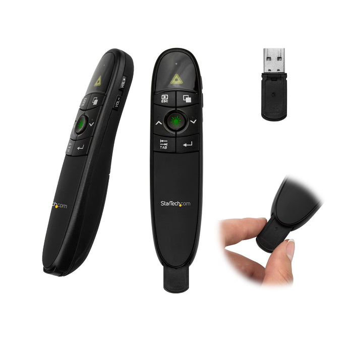 StarTech 27m Wireless Presentation Remote with Red Laser Pointer | PRESREMOTE