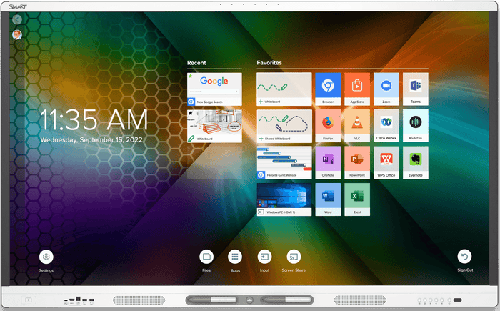 SMART Board SBID-MX265-V4 65" 4K Ultra HD Interactive Flat Panel Display with iQ Interactive Touchscreen Display Smart