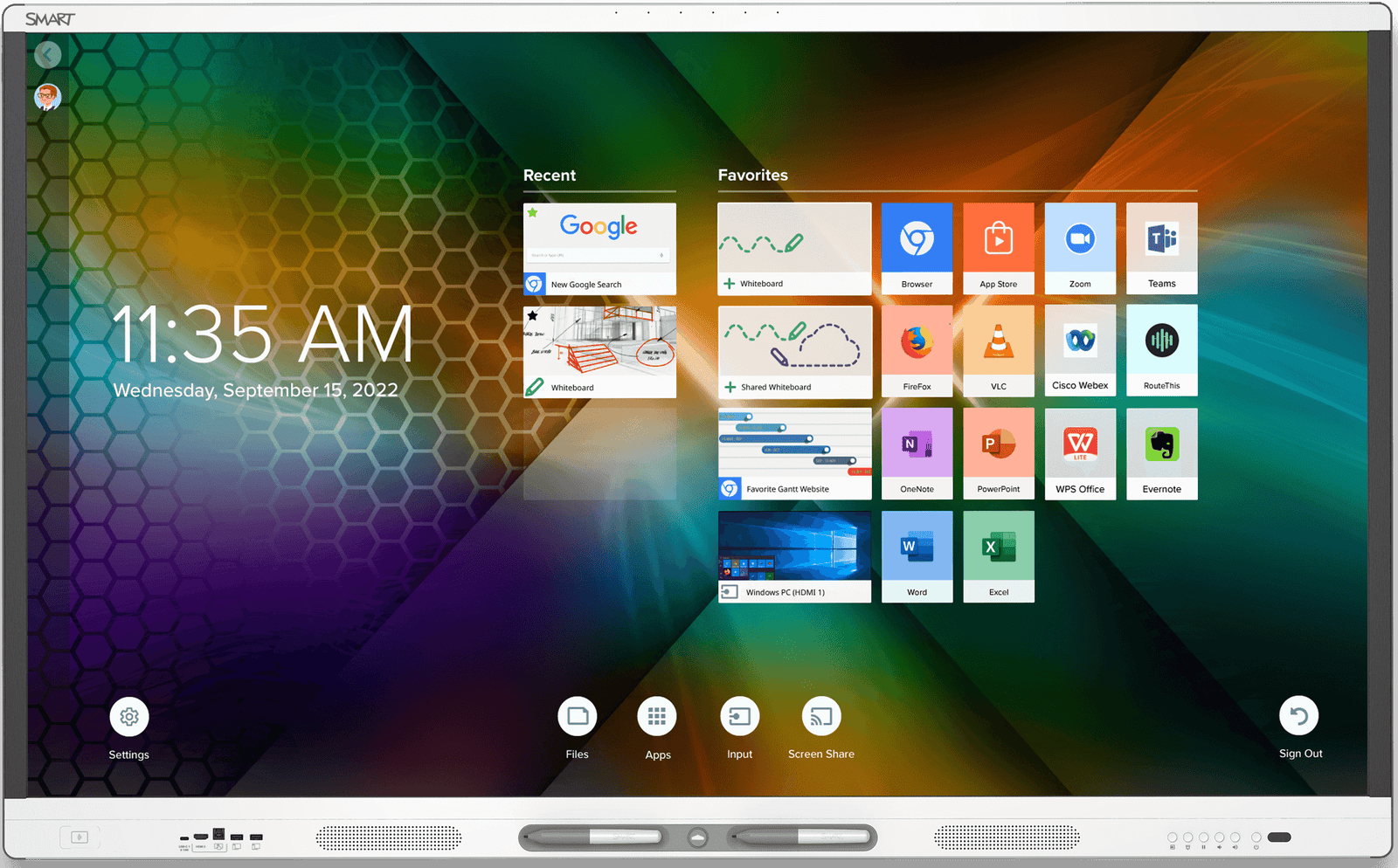 SMART Board SBID-MX275-V4 75" 4K Interactive Flat Panel Display with iQ Interactive Touchscreen Display Smart