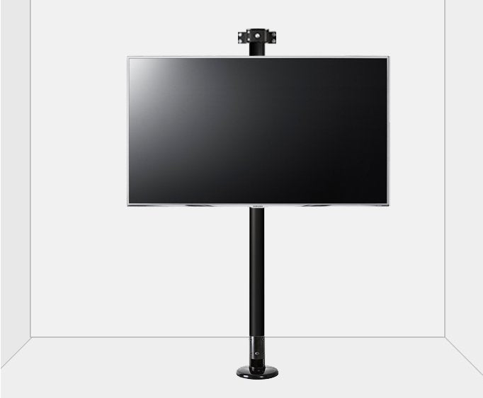 B-Tech 42" - 80" Floor To Wall Mount with 2m Pole | BTFTWB-2M-L-BLK Wall Mount Bracket B-Tech
