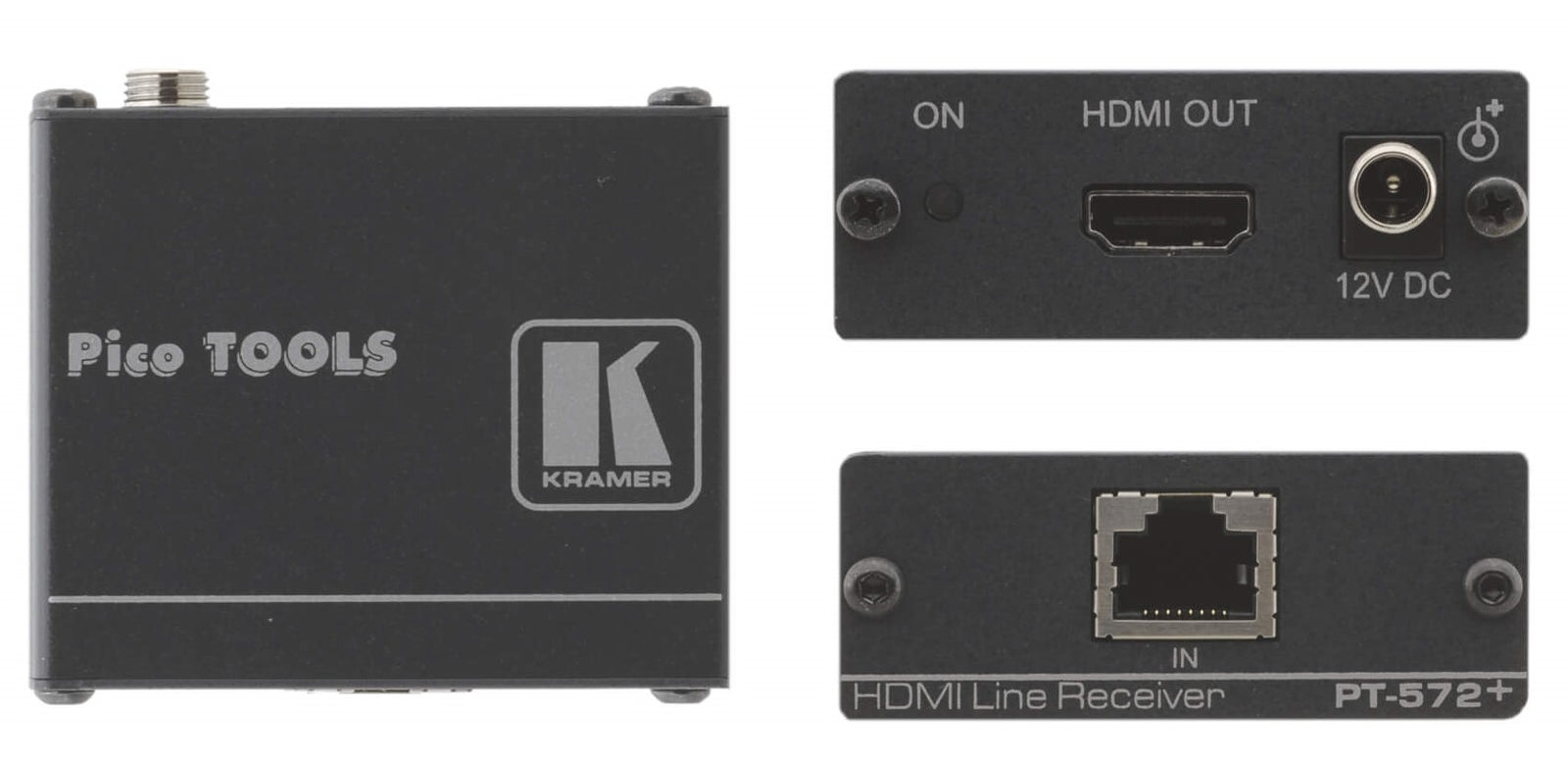 Kramer Electronics PT-572+ HDMI HDCP 2.2 Compact Receiver over PoC Long–Reach DGKat AV Extender Kramer