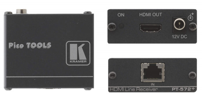 Kramer Electronics PT-572+ HDMI HDCP 2.2 Compact Receiver over PoC Long–Reach DGKat AV Extender Kramer
