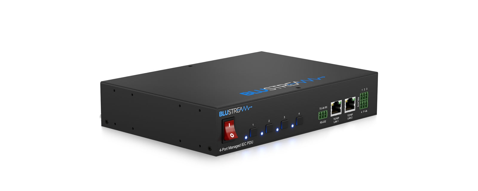 BluStream 4 Port Managed IEC PDU | PWR4IEC Power Distribution Unit BluStream