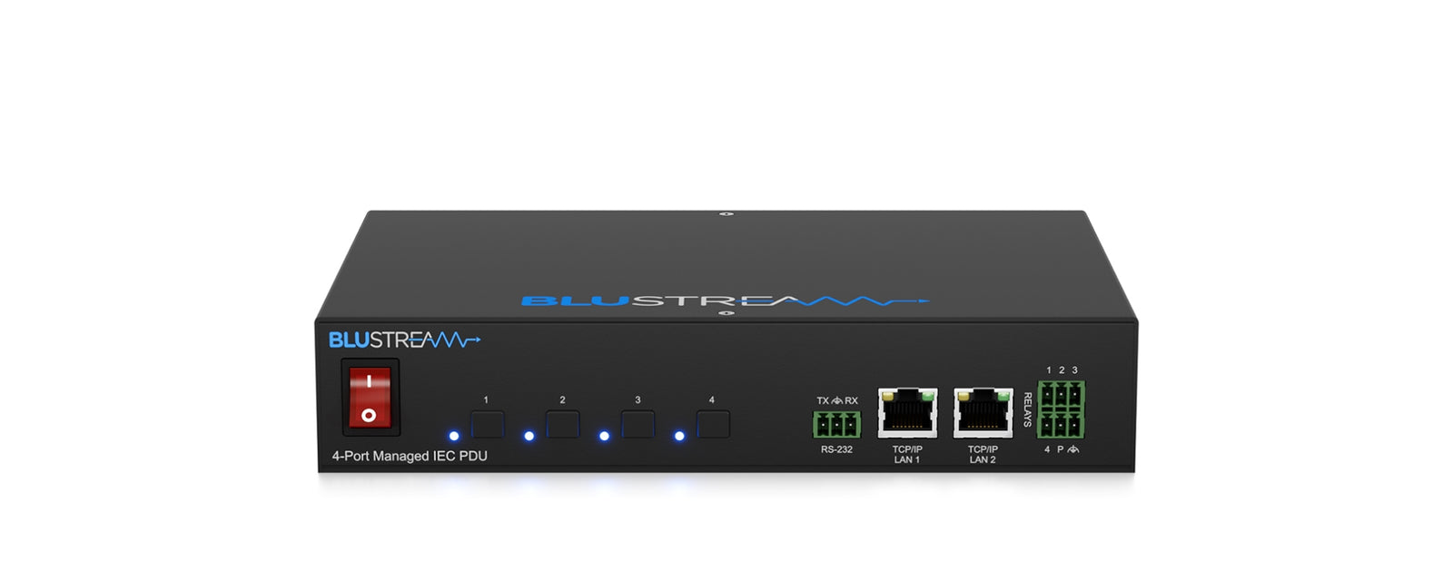 BluStream 4 Port Managed IEC PDU | PWR4IEC Power Distribution Unit BluStream