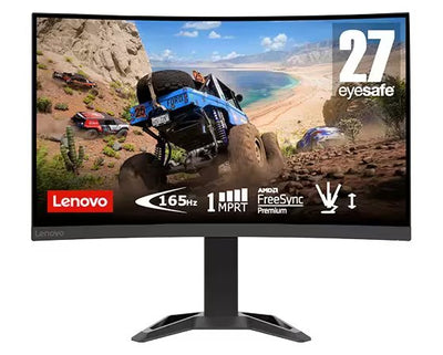 Lenovo 66F3GAC2UK/G27c-30 27" 165Hz 1Ms Full HD Curved Gaming Monitor Gaming Monitor Lenovo