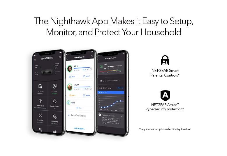 Netgear RAXE500-100EUS Nighthawk® Tri-Band WiFi 6E Router (up to 10.8Gbps) Wireless Router Netgear