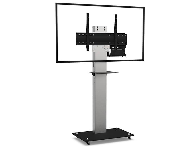Axeos Boxer Single Screen Stand On Castors For 32" to 65" Screen Floor Stand Axeos