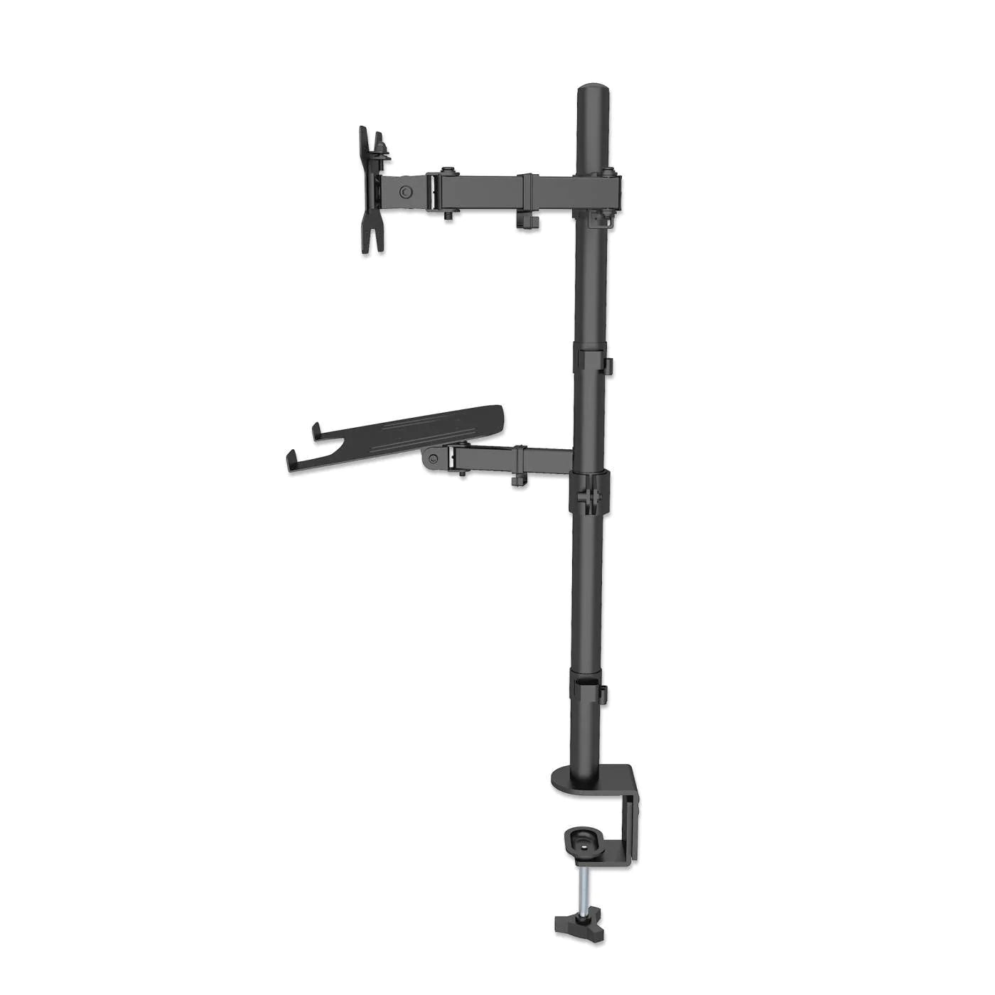 Manhattan 13" - 32" LCD and Laptop Desk Mount with Double-Link Swing Arm | 462136 Monitor Arm Desk Mount Manhattan