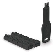 Lindy RJ45 Port Blocker, 10pcs + 1 Key, Black | 47891 Port Blocker Lindy