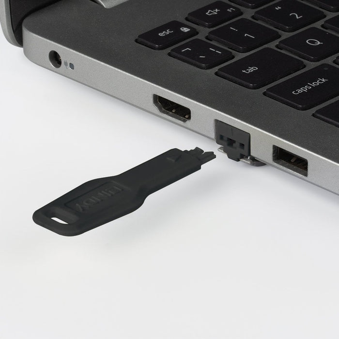 Lindy RJ45 Port Blocker, 10pcs + 1 Key, Black | 47891 Port Blockers Lindy