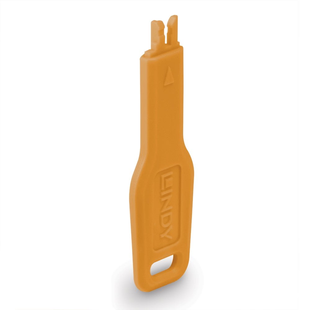 Lindy RJ45 Port Blocker Key, Orange | 47896 Port Blocker Lindy